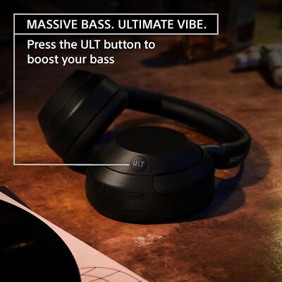 Sony ULT WEAR 900N Wireless Noise Canceling Bluetooth Headphones - Bla