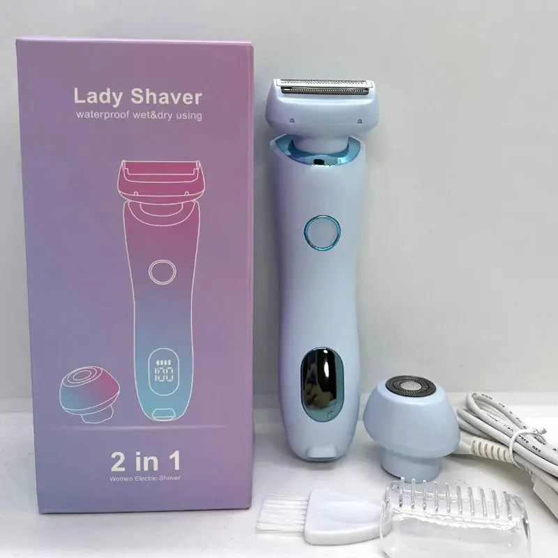 2-in-1 Electric Razor for Women – Hair Removal for Underarms, Legs & Body - Paul Wotton