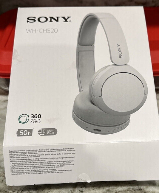 Sony WH-CH520 Wireless Headphones Bluetooth Headset with Microphone, W