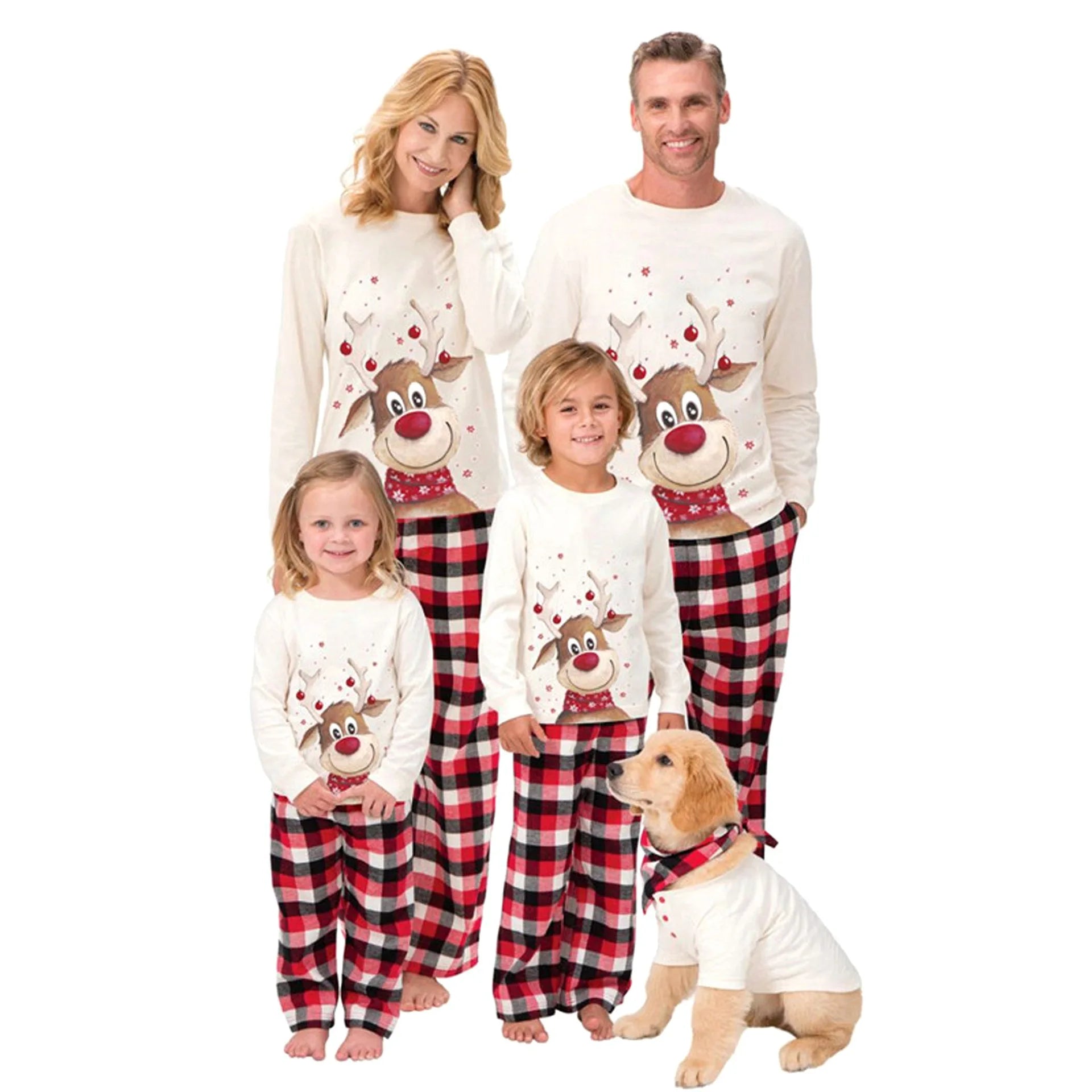 2023 Christmas Family Matching Pajamas Adults Kids Family Matching Outfits Top+Pants 2PCS Xmas Sleepwear Pyjamas Baby Jumpsuit