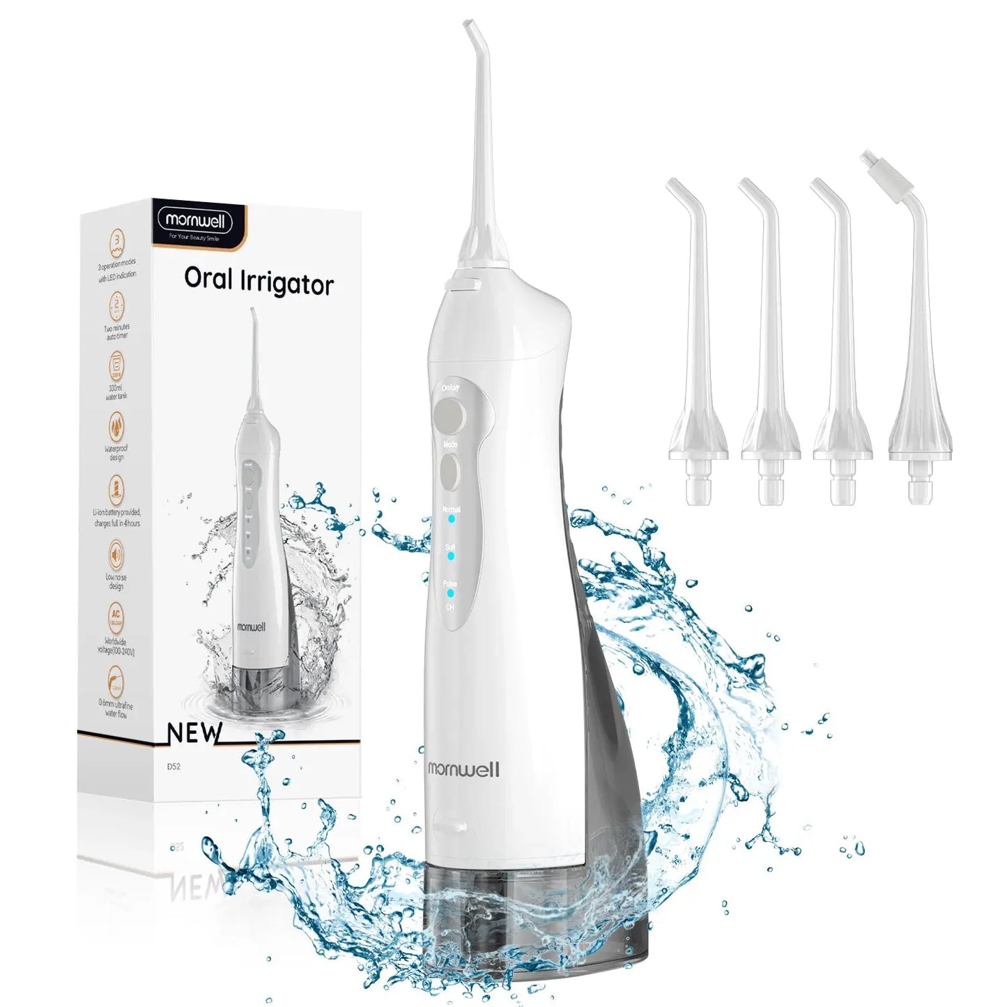 D52 Portable Oral Irrigator – Rechargeable Water Flosser - Paul Wotton