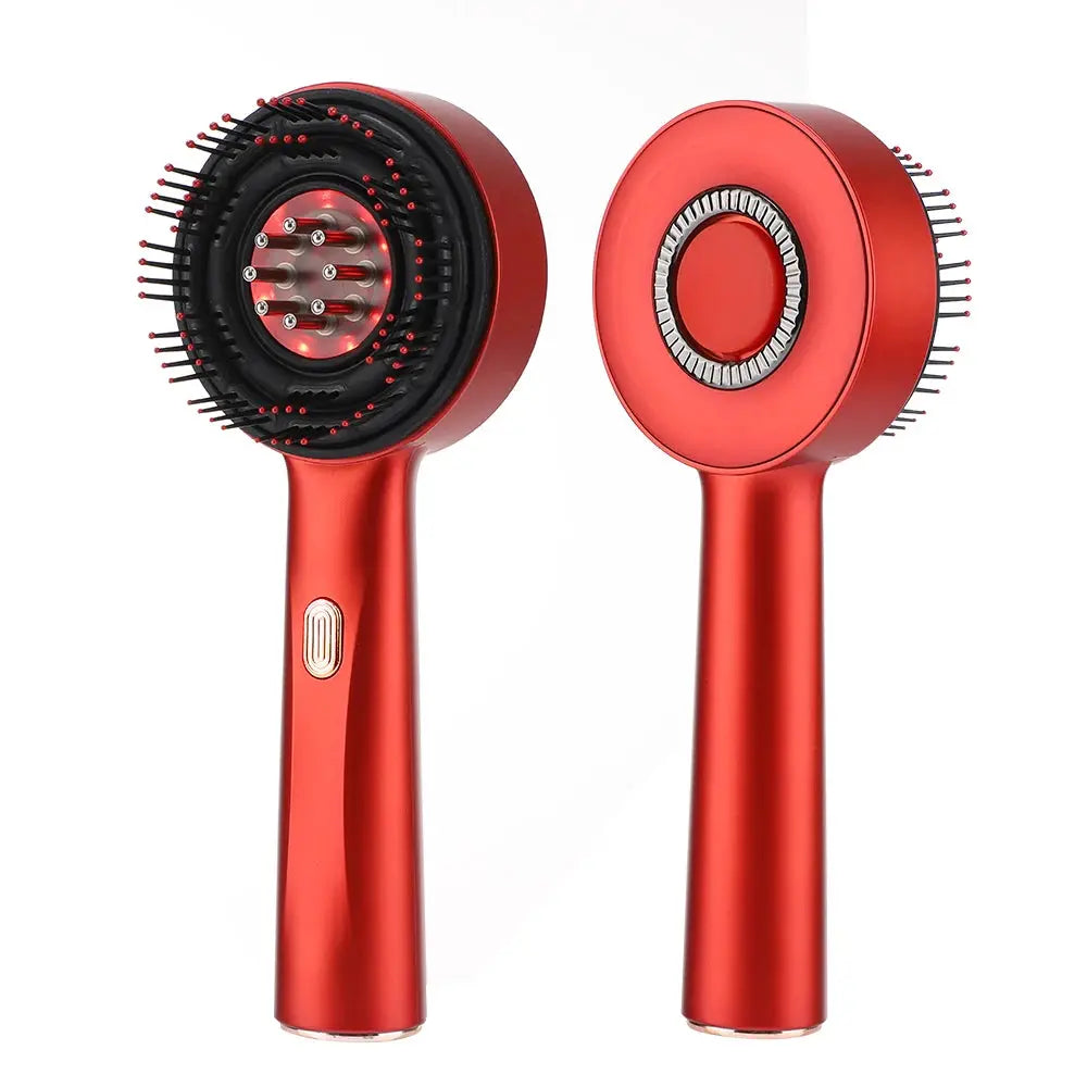 Electric Massage Comb Vibration Red Light Therapy Hair Growth Massage Scalp Brush anti Hair Loss Liquid Oil Applicator - Paul Wotton