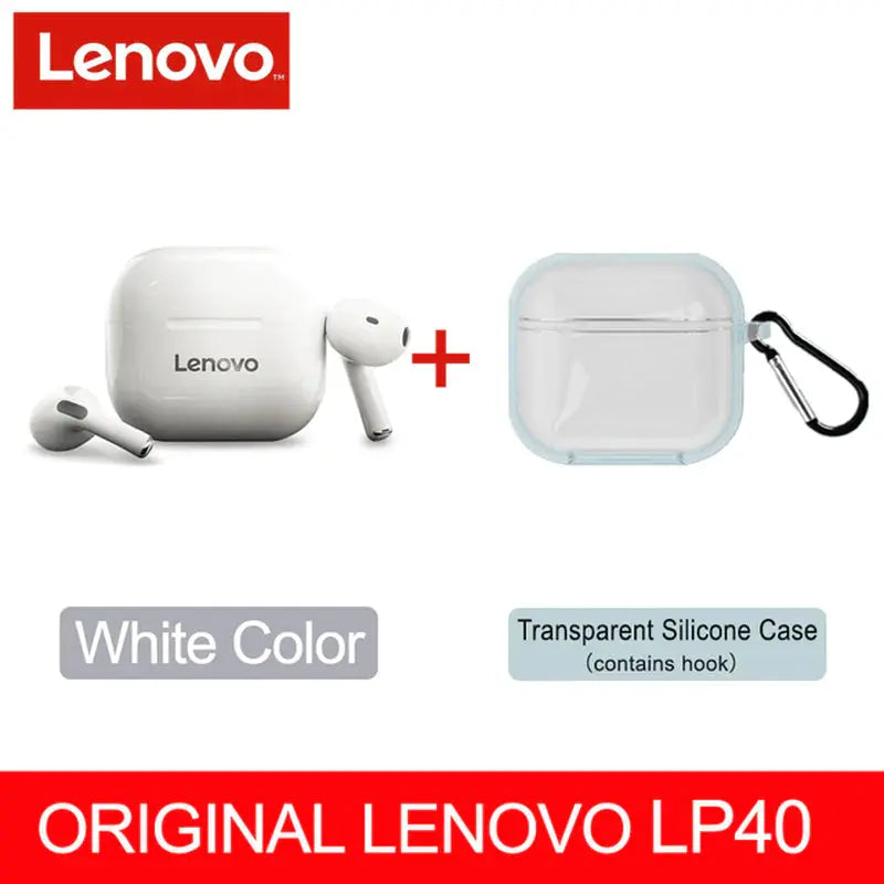 NEW Original Lenovo LP40 TWS Wireless Earphone Bluetooth 5.0 Dual Stereo Noise Reduction Bass Touch Control Long Standby 230Mah